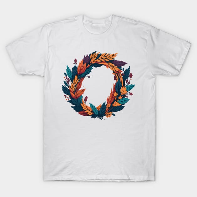 Floral Wreath T-Shirt by SpriteGuy95